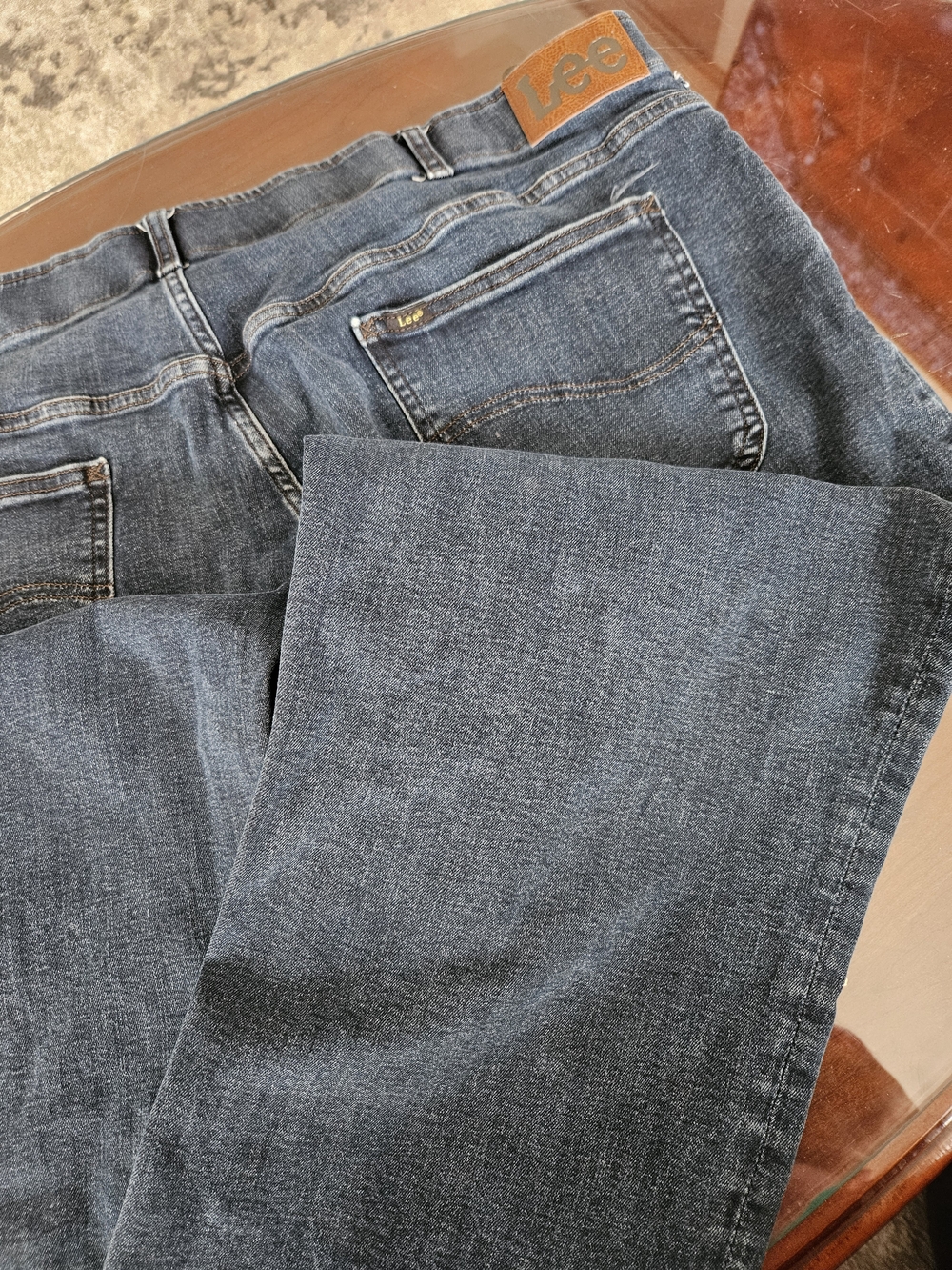 Lee Dark Wash Straight Leg Jeans